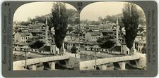 c1900's Real Photo Stereoview City Scene of Serajevo Yugoslavia Across River picture