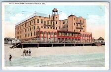 1931 REHOBOTH BEACH DELAWARE HOTEL HENLOPEN BOARDWALK HORN'S VINTAGE POSTCARD picture