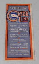 1915 Clyde Line Steamship Company time table New York Charleston Jacksonville FL picture