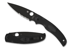 Spyderco Knives Native Chief Lightweight C244PSBBK Serrated Black BD1N Knife picture
