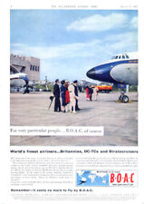 For very particular people BOAC Britannia DC-7C or Stratocruiser ad 1957 ILN picture