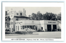 Key & Son Service Highways 18 & 183 Winner SD Sinclair Ad Gas Pump picture