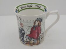 Queens China Birthday Week Mug Thursday's Child Has Far to Go England picture