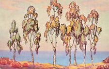 Eucalyptus Against the Sea by Alice Morrison VTG Art Standard Postcard Unposted picture