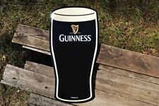 Guinness Pint Glass Die Cut Tin Metal Sign - Dublin - Irish Dry Stout - Beer picture
