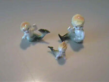 VINTAGE 1960'S MINIATURE BONE CHINA FAMILY OF MERMAIDS picture