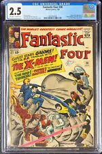 FANTASTIC FOUR #28 CGC 2.5 EARLY X-MEN PUPPET MASTER JACK KIRBY GEORGE ROUSSOS picture