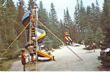 1977 NH Jefferson Santas Village Slide Playground Amusement Park postcard picture