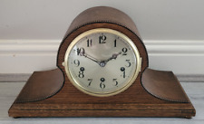 Large Antique Edwardian c1905 English Oak Cased Westminster Chiming Mantel Clock picture