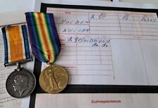 WW1 Pair,  British War & Victory Medal, Pte Holden, Machine Gun Corps  picture