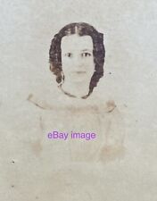 ca.1860's Pretty YOUNG WOMAN Clara Skelton Portrait CDV Chillicothe, Missouri picture