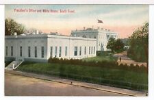 1911 President's Office and White House, South Front, Washington, D. C. Postcard picture