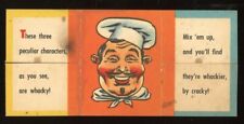 1949-55 Topps Funny Foldees #36 Chef / Clown / Police Officer GD picture