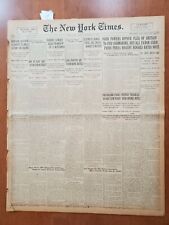 1921 DECEMBER 23 NEW YORK TIMES - PARIS PRESS RESENT HUGHES RATION VOTE- NT 8050 picture