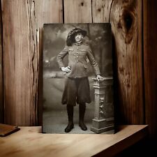 Antique Early 20th Century Italian Military Portrait Postcard - Young Soldier picture