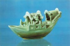 Postcard China Cultural Relics 中国出土文物 Boat-shape Water Por (for mixing ink) picture
