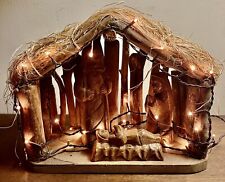 Hand-Crafted Driftwood Nativity, Lighted, 10”x 8.5”x 10 x 5” picture