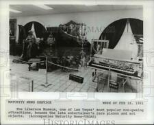 1991 Press Photo Rare Pianos on display at The Liberace Museum in Las Vegas picture