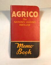 Vintage 1949 Agrico Fertilizer Memo Book & Calendar 5 1/8