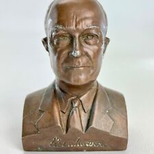 General Dwight D. Eisenhower Bust GARY INDIANA Bank Promo Cast Metal Banthrico picture