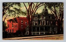Waterbury CT-Connecticut, The Elks Home, Antique, Vintage Souvenir Postcard picture
