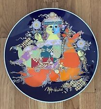 Bjorn Wiinblad Rosenthal 1001 Nights Wall Plate Princess & Horse Mint Condition picture