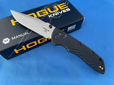 Hogue Deka Knife Tumbled Magnacut Clip Point Black Polymer ABLE Lock 24379 picture