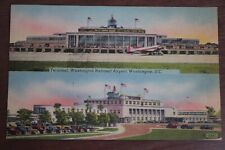 Terminal, Washington National Airport, Washington D.C. - 1947 Aviation Postcard picture