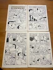 ABBOTT and COSTELLO #12 original art COMPLETE 4 PAGE STORY famous kitchens 1969 picture