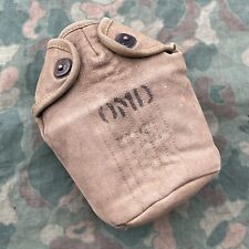 WWII US Army Canteen Cover WW2 Original G. & R. Co Used QMD marked picture