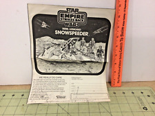 RARE Vintage Star Wars Rebel Armored Snow Speeder instructions by Kenner picture