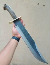 New Custom made D2 Steel 62cm Long Rambo Bowie Knife With Stag Horn Handle picture