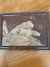 vintage Dante resin lion lid picture