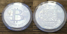 2013 New Liberty Dollar .25 Quarter Bitcoin Specie 1oz Silver Coin Round QR Code picture