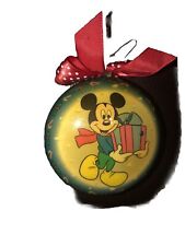 Enesco Mickey Mouse Unlimited Ribbon Christmas Ornament Bulb Disney picture