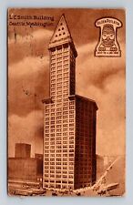 Seattle WA-Washington, LC Smith Building, Antique, Vintage c1912 Postcard picture