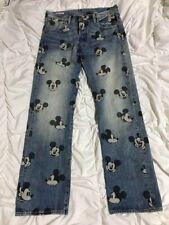 Levi's Premium 501 Denim Jeans Mickey Mouse Collab W32 L30 Men's Disney Used picture