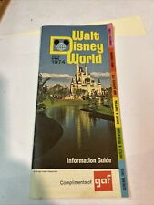 Vintage 1974 Walt Disney World Information Guide Winter/Spring GAF picture