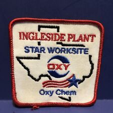 Vtg Oxy Chem Cloth Patch Occidental Petroleum Ingleside Plant Texas Worksite picture