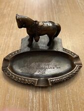 Vintage Brass Horse Ashtray 1948 Los Angeles  picture