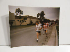 1980S VINTAGE FOUND PHOTOGRAPH COLOR ART OLD PHOTO MEN RUNNING SANTA ANA CA PIC picture