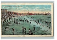 1926 Post Card Beach Scene In Southern California Posted S H Kress & Co Swimming picture