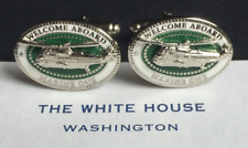PRESIDENT RONALD REAGAN -'MARINE ONE' HELICOPTER CUFFLINKS- WHITE HOUSE ISSUE picture