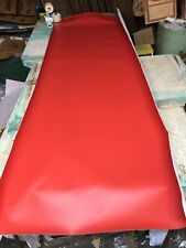 Vintage Red Vinyl Chair Upholstery Material chair Covering Material 23in x 76in  picture