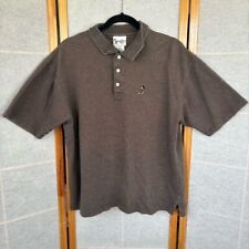 Vintage 90's Disneyworld Embroidered Mickey Mouse Polo Shirt Men's Size M Brown picture