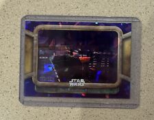 2024 Topps Chrome Star Wars Sapphire #82 DUEL BENEATH THE PALACE Purple #’d /125 picture