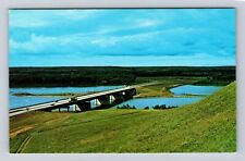 Mandan ND- North Dakota, Grant Marsh Bridge, Antique, Vintage Souvenir Postcard picture