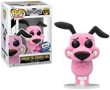 Funko POP Animation Cartoon Network Courage the Cowardly Dog #1070 [Flocked] Ex picture