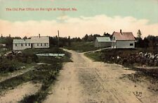 Old Post Office Westport Maine ME c1910 Postcard picture