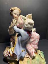 Antique, French, Bisque Porcelain Figurine Courting Couple picture